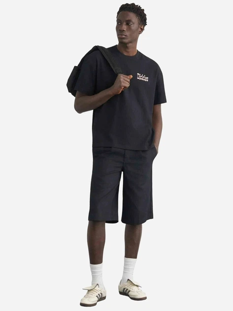 Футболка бавовняна довга чоловіча Dickies Polk Ss DK0A88GOBLK1 S Чорна (800070354596) - зображення 3