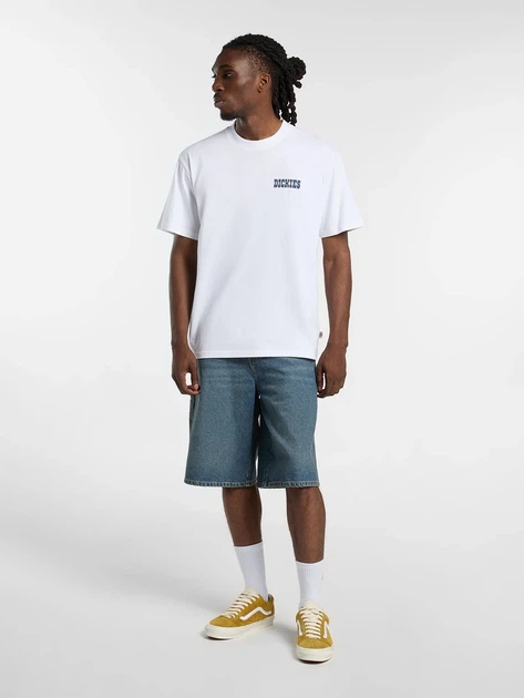 Koszulka bawełniana długa męska Dickies Plain City Ss DK0A88JI0WH1 L Biała (800070354617) - obraz 3