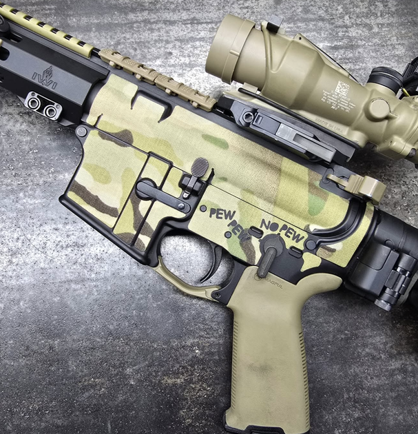 Текстильні наліпки для (Wrap Kit AR15, Original Cordura ) колір Multicam 3М від SVETOGOR Defence - зображення 2