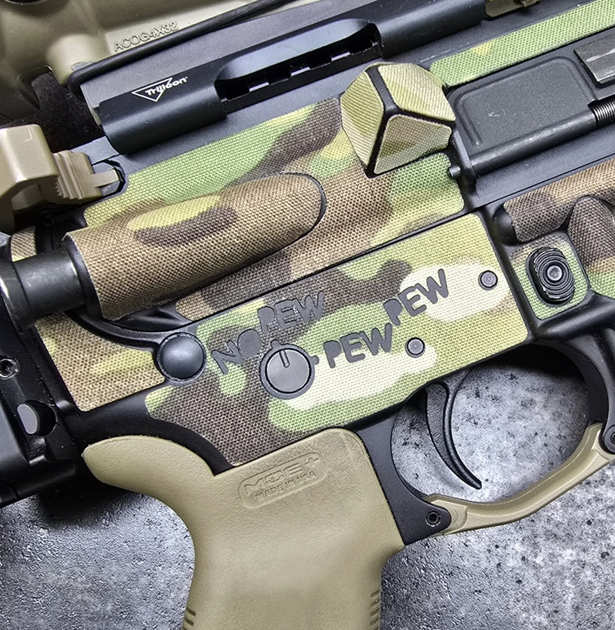 Текстильні наліпки для (Wrap Kit AR15, Original Cordura ) колір Multicam 3М від SVETOGOR Defence - зображення 3