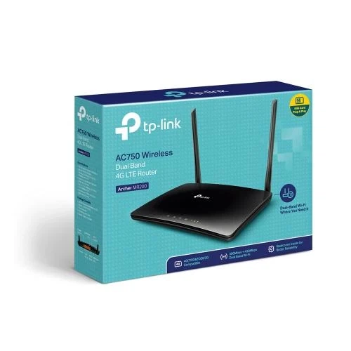 Роутер TP-Link Archer MR200, Black, WiFi 5, 4G - зображення 4