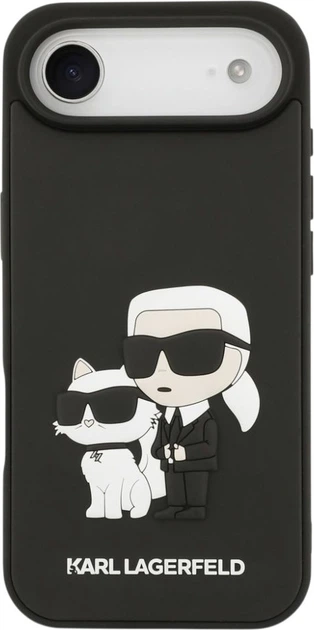 Чохол Karl Lagerfeld 3D Rubber Karl and Choupette для Apple iPhone Air Black (KLHCP17M3DRKCNK) - зображення 2