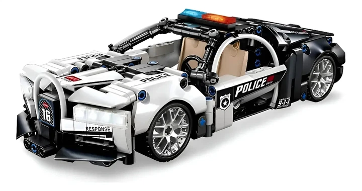 Конструктор машина Bugatti Бугатті Поліція Інерційний механізм Machine player 410 деталей - Фото 1 Конструктор машина Bugatti Бугатті Поліція Інерційний механізм Machine player 410 деталей - зображення 1