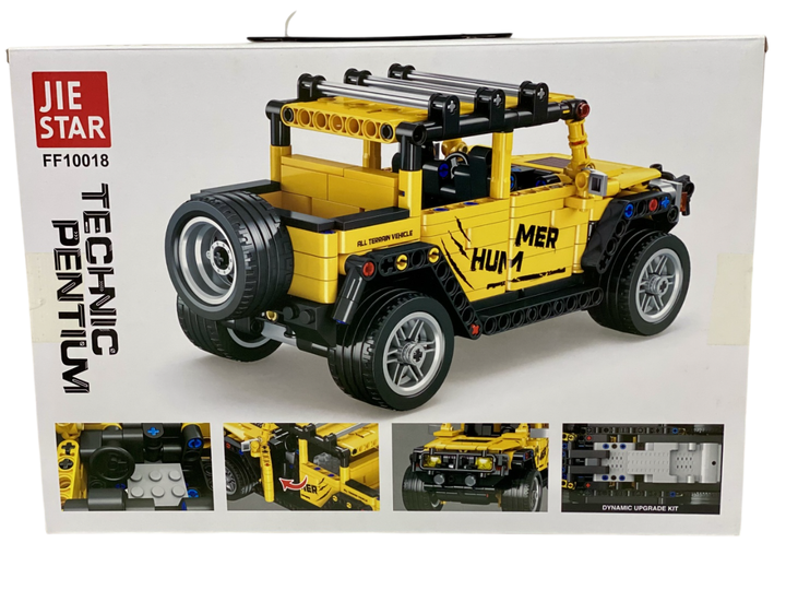 Конструктор машина на радіокеруванні Спорткар позашляховик Hummer H2 Jie Star 554 деталі - зображення 6