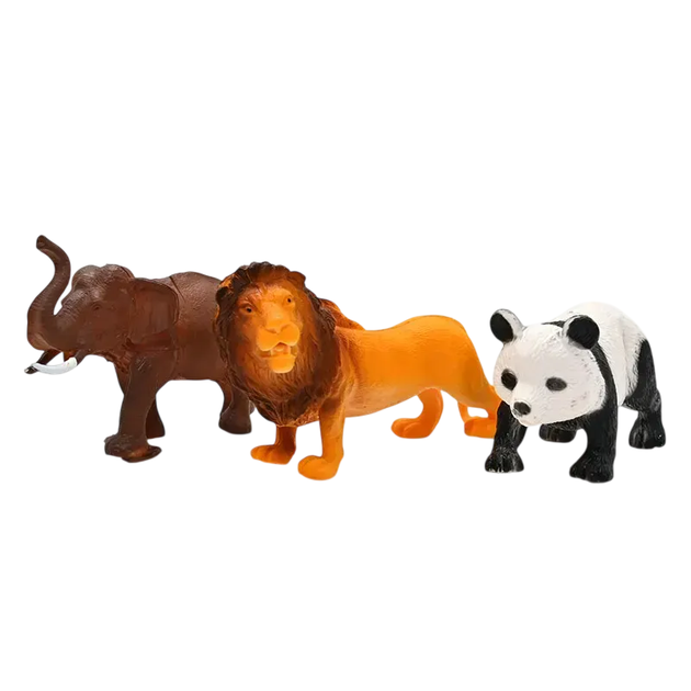Набор животных для детей Дикие животные Animal World 10 шт - Фото 2 Набор животных для детей Дикие животные Animal World 10 шт - изображение 2