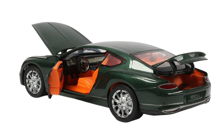Металева машинка інерційна з ефектами Bentley Continental GT Авто Експерт Зелений - зображення 3