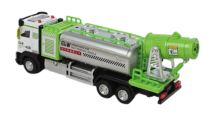 Дитяча інерційна машинка Бензовоз іграшка зі світлозвуковими ефектами AutoExpert Зелений - зображення 2