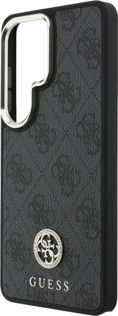 Etui Guess 4G Big Rhinestone Triangle Strap MagSafe do Samsung Galaxy S26 Ultra Black (GUHMS26LP4G4DCSK) - obraz 6