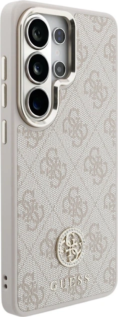 Etui Guess 4G Big Rhinestone Triangle Strap MagSafe do Samsung Galaxy S26 Ultra Pink (GUHMS26LP4G4DCSP) - obraz 4