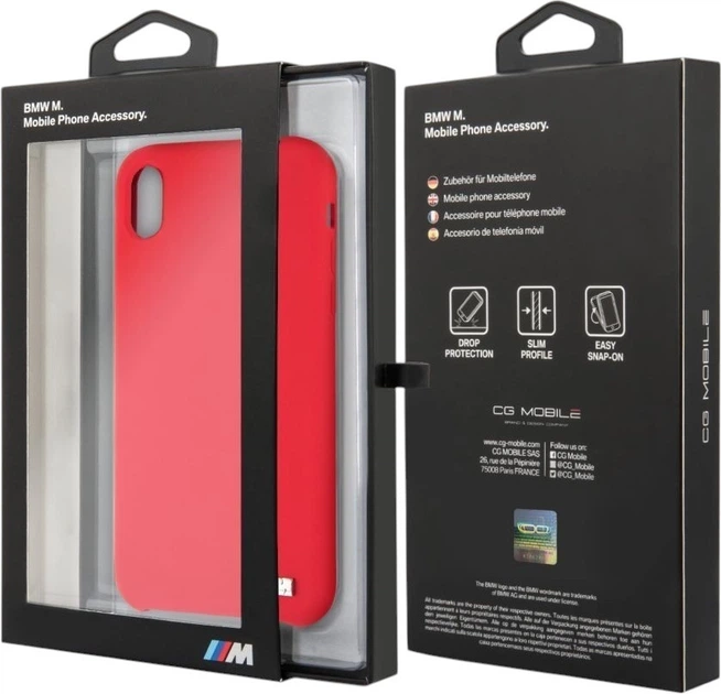 Etui BMW Hardcase Silicone do Apple iPhone XR Red (BMHCI61MSILRE) - obraz 3
