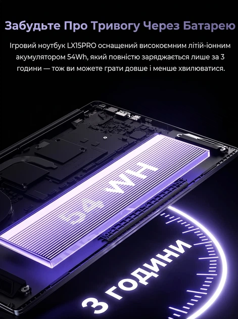 Ноутбук 15.6" ACEMAGIC LX15PRO AMD Ryzen 7 5700U RAM 16GB SSD 512GB Windows 11 Алюминиевый корпус (UKR) (102356166) - изображение 5