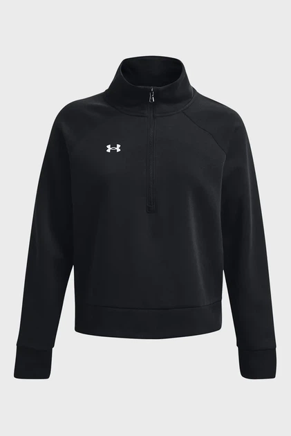 Жіноча спортивна кофта UA Rival Fleece HZ Under Armour S 1379492-001 - Фото 5 Жіноча спортивна кофта UA Rival Fleece HZ Under Armour S 1379492-001 - зображення 5