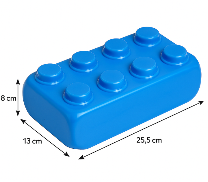 Конструктор большой Mega Brick Bamsic №3 30 деталей Бамсик 115/26 большие блоки для детей 3+ - изображение 4