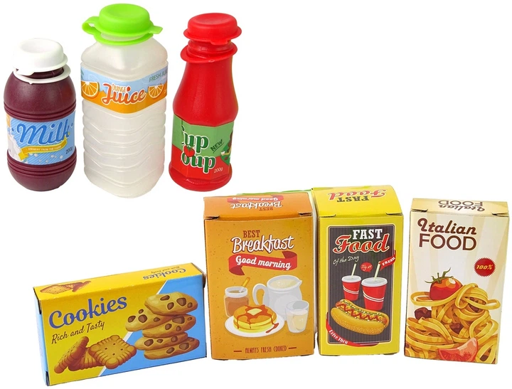 Kasa sklepowa LeanToys Happy Cashier z efektami 23 elementów 511461 (1818912522430) - obraz 5