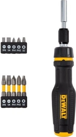 Викрутка телескопічна DeWalt з бітами 11 шт. (DWHT68001-0) - зображення 2