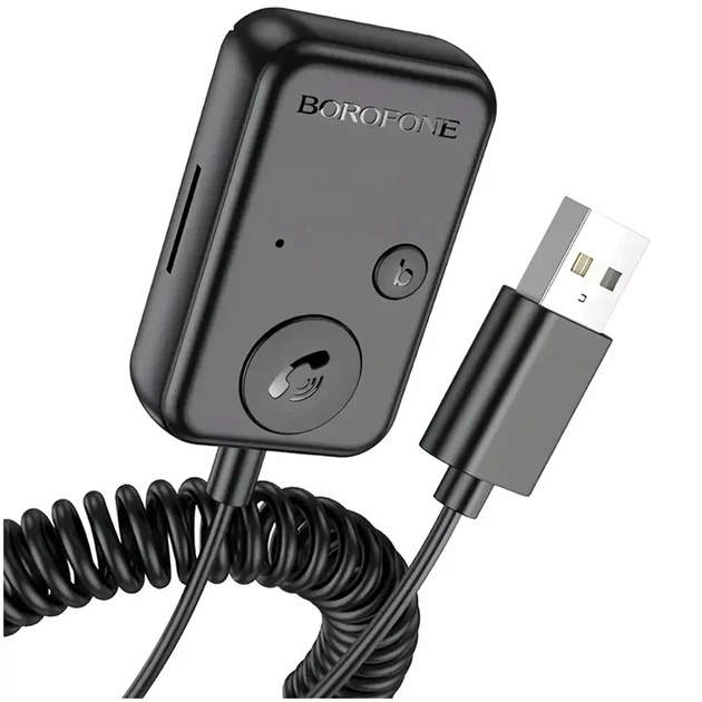 FM модулятор Bluetooth 5.3 с AUX и поддержкой microSD Borofone BC49 черный - изображение 3
