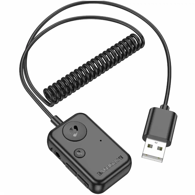 FM модулятор Bluetooth 5.3 с AUX и поддержкой microSD Borofone BC49 черный - изображение 4