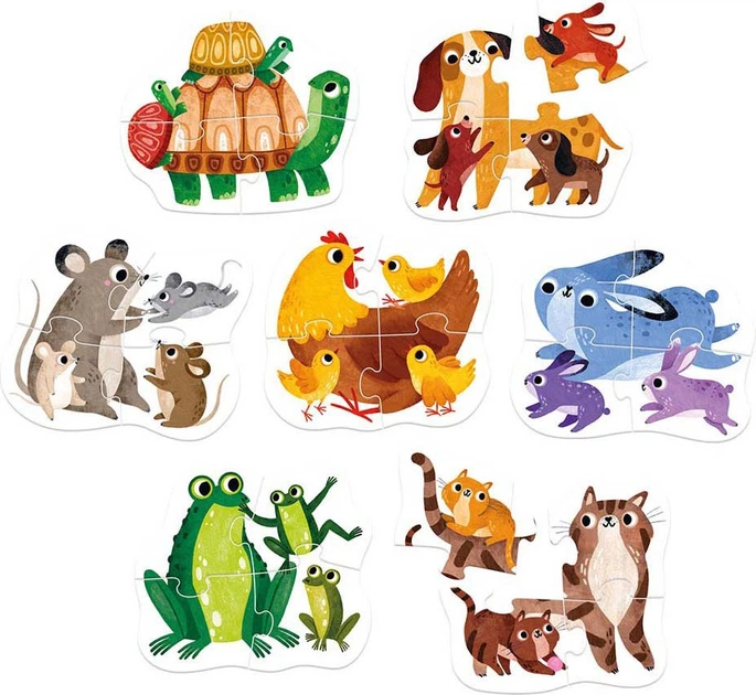 Puzzle Banana Panda My First: małe zwierzęta 7 elementów 3695030 (5902983493457) - obraz 2