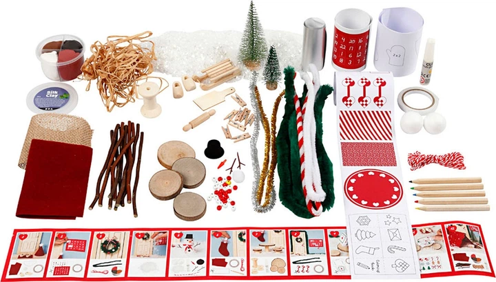 Zestaw do rękodzieła świątecznego Creativ Company Elf Door Accessories Box 54463 (5712854447621) - obraz 5