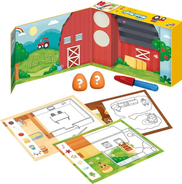 Kolorowanka wodna Jumbo Galt Squishies Water Magic Farm 1110100402 (8721017600787) - obraz 2