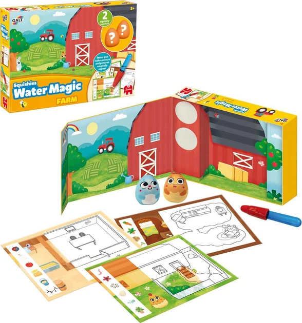 Kolorowanka wodna Jumbo Galt Squishies Water Magic Farm 1110100402 (8721017600787) - obraz 3