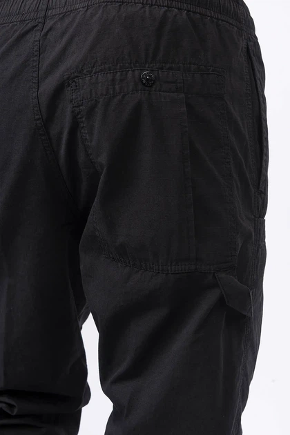 Штани Stone Island Mercerised Organic Cotton Ripstop Cargo Pants Black L1S153100007-S0298 V0029 - изображение 7
