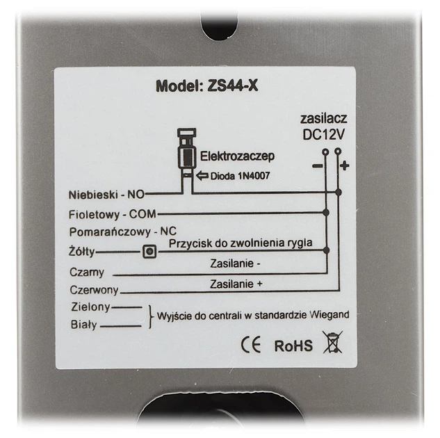 Кодовий замок VIDOS ZS44-X Tuya Smart Wi-Fi (5907281203463) - зображення 6