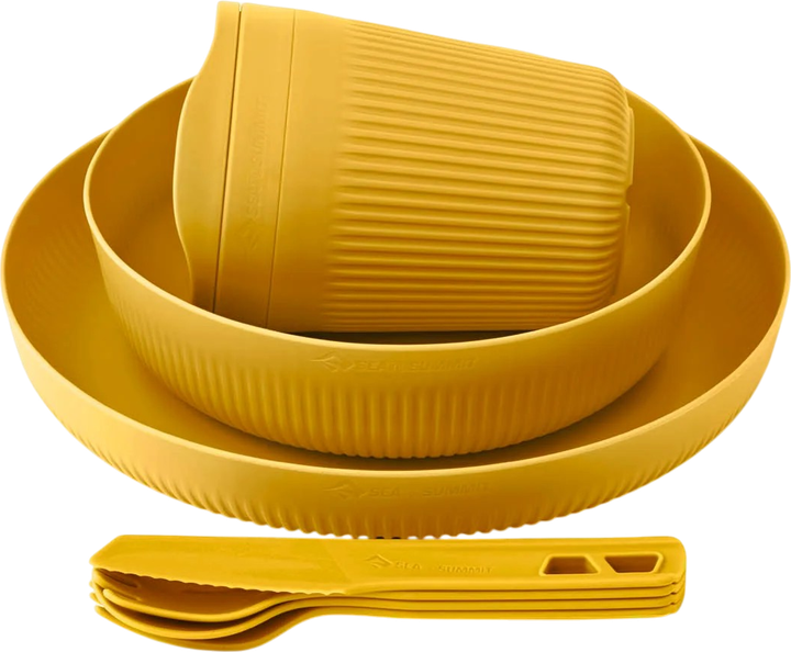 Zestaw naczyń Sea To Summit Passage Dinnerware Set dla 1 osoby 7 szt. Arrowwood Yellow (STS ACK037051-120917) - obraz 2
