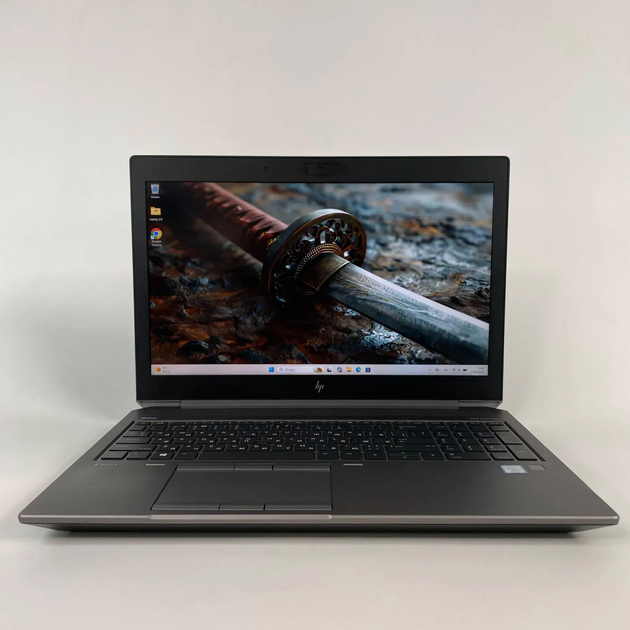 Мобільна робоча станція Б-клас HP zBook 15 G6 / 15.6" (1920x1080) IPS / Intel Core i7-9850H (6 (12) ядер по 2.6 - 4.6 GHz) / 16 GB DDR4 / 480 GB SSD / nVidia Quadro T1000, 4 GB GDDR5, 128-bit / TouchID / WebCam б/в + Подарунок Бездротова миша / USB - зображення 2