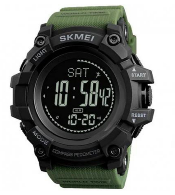 Мужские часы SKMEI 1356AG Compass Army Green - изображение 2