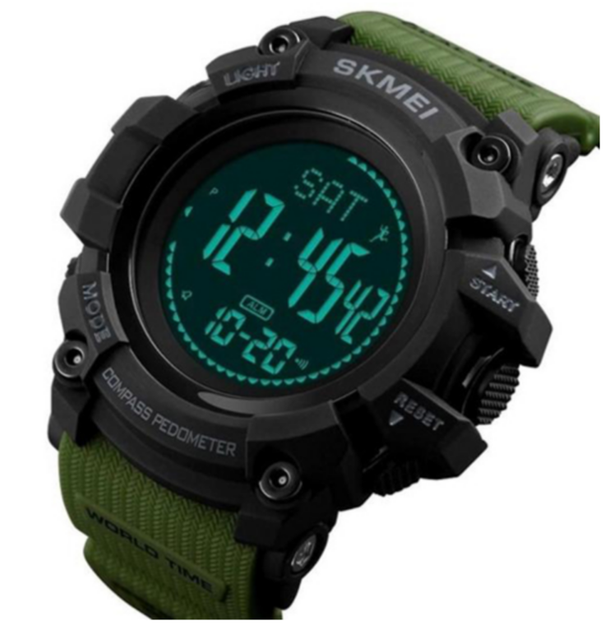 Мужские часы SKMEI 1356AG Compass Army Green - изображение 3