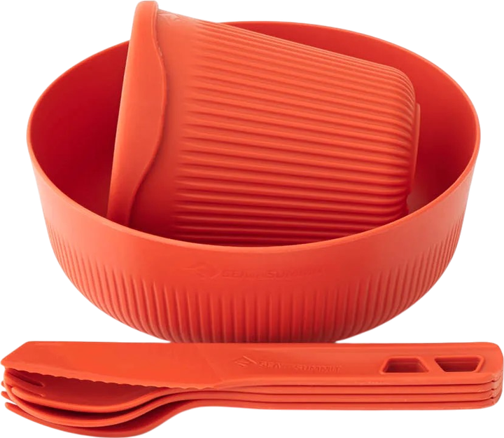 Набір посуду Sea To Summit Passage Dinnerware Set на 1 особу 6 шт. Spicy Orange (STS ACK037051-120816) - зображення 2
