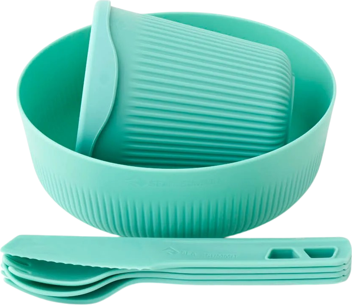 Zestaw naczyń Sea To Summit Passage Dinnerware Set dla 1 osoby 6 szt. Aqua Sea (STS ACK037051-120215) - obraz 2