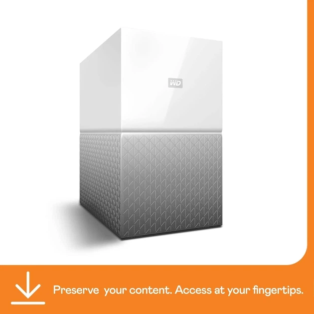 Мережеве сховище Western Digital My Cloud Home Duo 12TB WDBMUT0120JWT-EESN Сріблясте Б/В - зображення 2