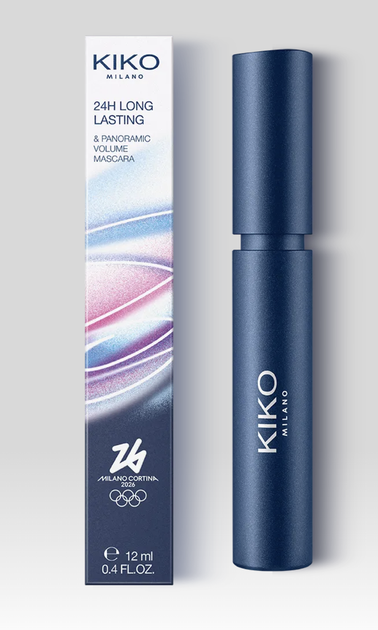 Тушь для ресниц KIKO Milano Cortina 2026 24H Long Lasting Panoramic Volume Mascara - Фото 1 Тушь для ресниц KIKO Milano Cortina 2026 24H Long Lasting Panoramic Volume Mascara - изображение 1