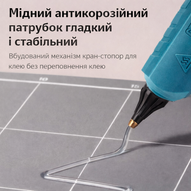Клеевой пистолет аккумуляторный горячий 2 батареи 21V Li-ion+10 стержней пистолет для силиконового клея - Фото 4 Клеевой пистолет аккумуляторный горячий 2 батареи 21V Li-ion+10 стержней пистолет для силиконового клея - изображение 4