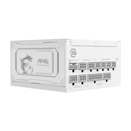 Блок питания 1000 Вт, MSI MAG A1000GL PCIE5, White - изображение 6