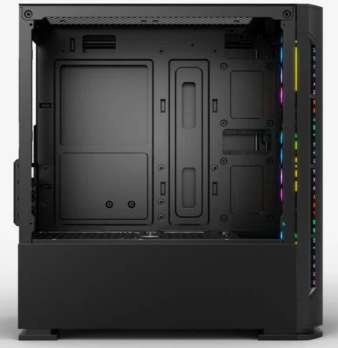 Корпус 2E Gaming CALLEO Black, без БЖ, Mini Tower, для Micro ATX / Mini ITX, 2xUSB 2.0, 1xUSB 3.0, 4x120 ARGB Fan, бічна панель із загартованого скла (2E-GB700) - зображення 6