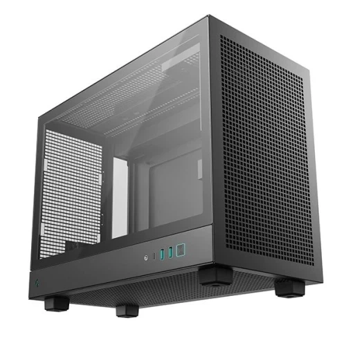 Корпус Deepcool CH160 PLUS, Black, без БЖ, Mini Tower, MicroATX / Mini ITX, 1xType-C / 2xUSB 3.0, макс. CPU - 164 мм / GPU - 342 мм, бічна панель із загартованого скла (R-CH160-BKNGM0-G) - Фото 2 Корпус Deepcool CH160 PLUS, Black, без БЖ, Mini Tower, MicroATX / Mini ITX, 1xType-C / 2xUSB 3.0, макс. CPU - 164 мм / GPU - 342 мм, бічна панель із загартованого скла (R-CH160-BKNGM0-G) - изображение 2