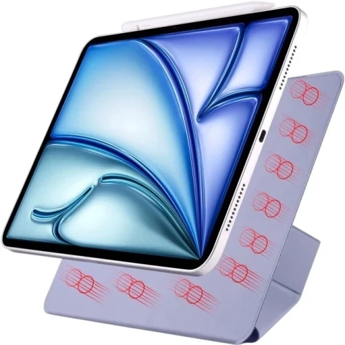 Чохол-книжка для планшета Apple iPad Mini 7 (2024) 8.3", BeCover Ultra Slim Origami Magnetic, Deep Purple (712950) - Фото 6 Чохол-книжка для планшета Apple iPad Mini 7 (2024) 8.3", BeCover Ultra Slim Origami Magnetic, Deep Purple (712950) - зображення 6