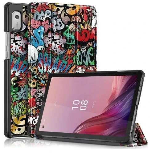 Чехол-книжка для планшета Lenovo Tab M9 (TB-310), 9", Smart Case BeCover, Graffiti - Фото 5 Чехол-книжка для планшета Lenovo Tab M9 (TB-310), 9", Smart Case BeCover, Graffiti - изображение 5