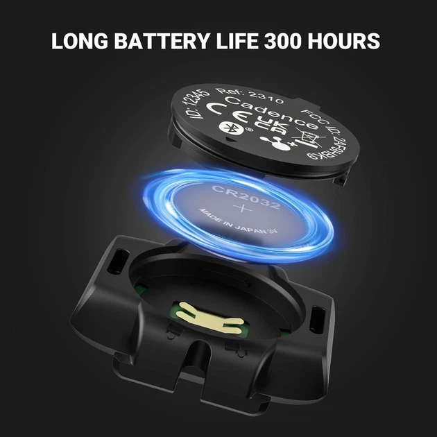 Датчик каденса Coospo BK9C Bluetooth 5.0 ANT+: беспроводной велодатчик оборотов педалей, IP67, до 300 часов работы, Black - Фото 3 Датчик каденса Coospo BK9C Bluetooth 5.0 ANT+: беспроводной велодатчик оборотов педалей, IP67, до 300 часов работы, Black - изображение 3