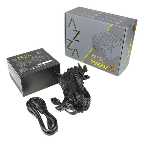 Блок питания 750 Вт, AZZA, Black (PSAZ-750W(ATX3.1)) - изображение 3