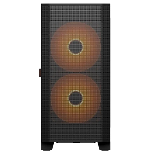 Корпус Cougar Airface Flo RGB, Black, без БЖ, Mid Tower, для E-ATX / ATX / MicroATX / Mini-ITX / CEB, 1xType-C / 2xUSB 3.0, макс. CPU - 190 мм / VGA - 390 мм, 2x180 мм ARGB / 1x120 мм ARGB, бічна панель із загартованого скла - зображення 2
