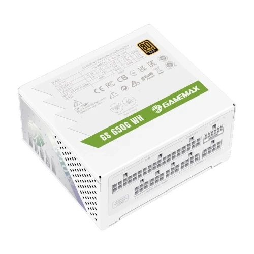 Блок живлення 650 Вт, GameMax GS 650G V25, White - зображення 2