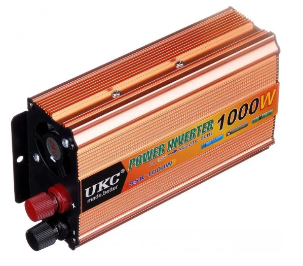 Перетворювач напруги, 12V автомобільний інвертор 1000W UKC AC/DC SSK - зображення 2