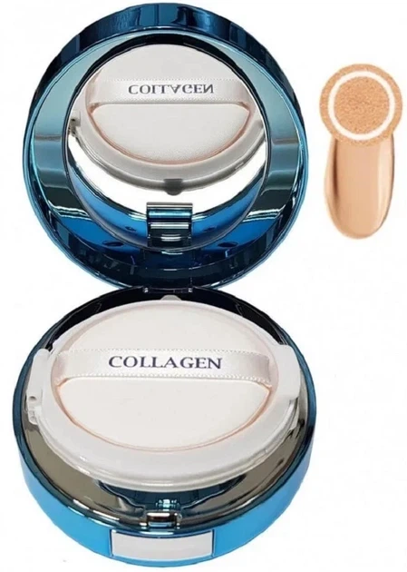 Увлажняющий кушон с коллагеном Enough Collagen Aqua Air Cushion SPF 50+ PA+++ 15г № 21-Natural Glow - изображение 2