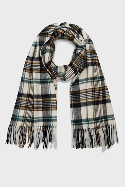 Чоловічий картатий вовняний шарф CHECK WOVEN SCARF Gant OS 9920209 - Фото 1 Чоловічий картатий вовняний шарф CHECK WOVEN SCARF Gant OS 9920209 - изображение 1