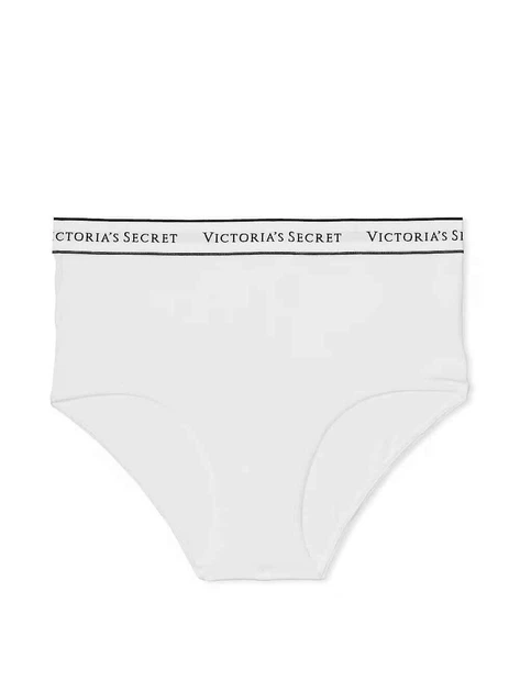 Бавовняні трусики Victoria's Secret Cotton Logo Cotton Modern Brief Panty - L - Білий - Фото 3 Бавовняні трусики Victoria's Secret Cotton Logo Cotton Modern Brief Panty - L - Білий - зображення 3