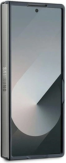 Панель DKNY Plain Leather Metal Stack Logo MagSafe для Samsung Galaxy Z Fold 6 Black (DKHMZFD6PSMCSLK) - зображення 3